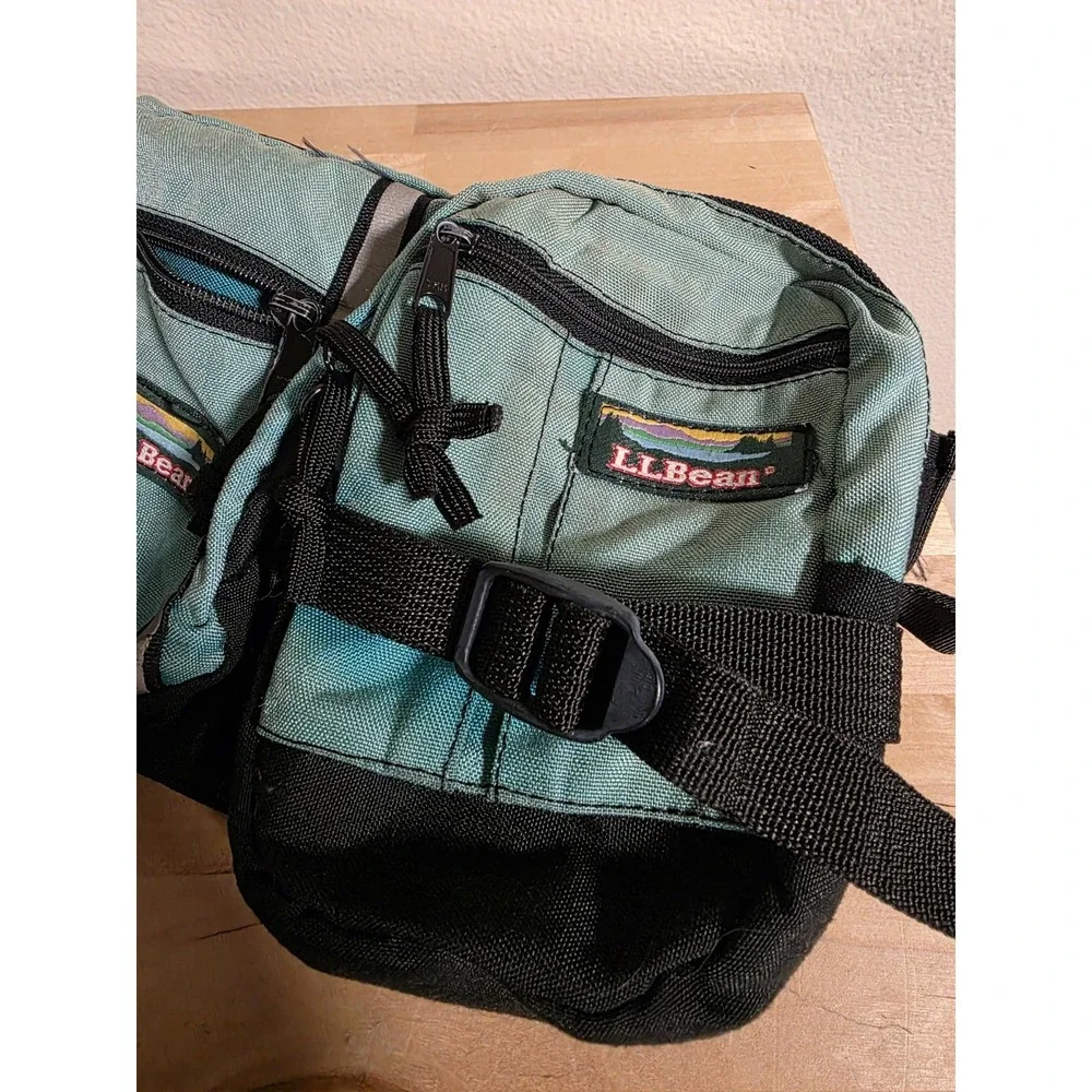 Vtg LL BEAN Fanny Pack Hip Sack Removable Insulated Bottle Holder Made in USA